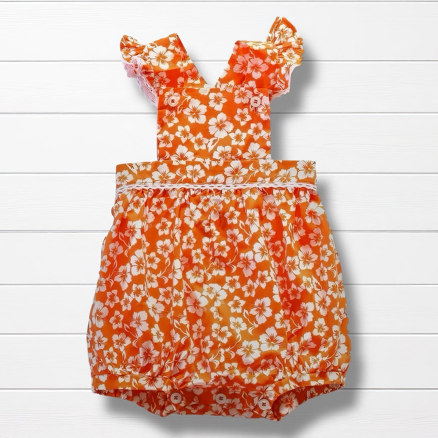 🌺 Barboteuse Bébé Tropical – 0 à 6 mois