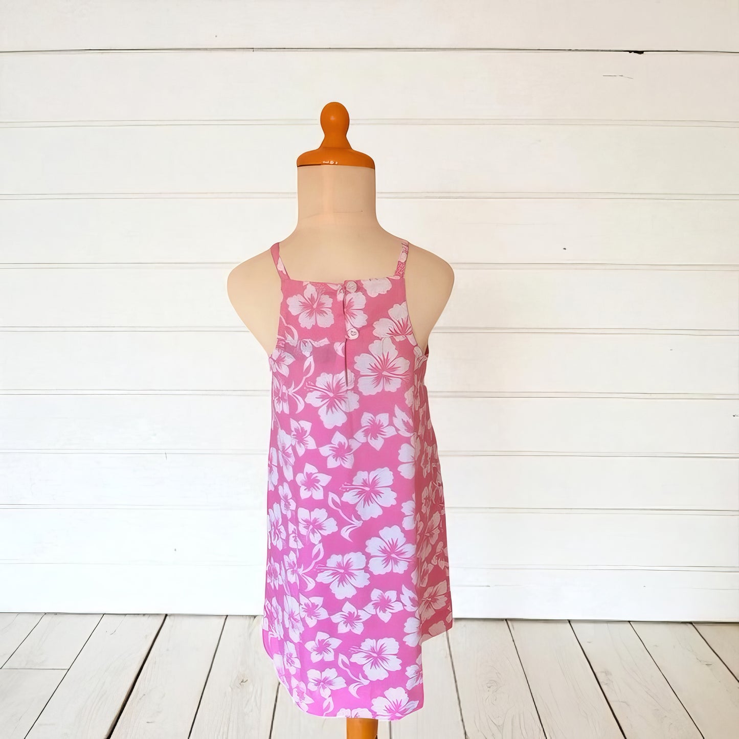 Robe fille à bretelles imprimées – 3 à 8 ans