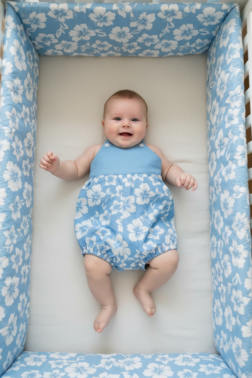 Photo du produit : Barboteuse bébé hibiscus