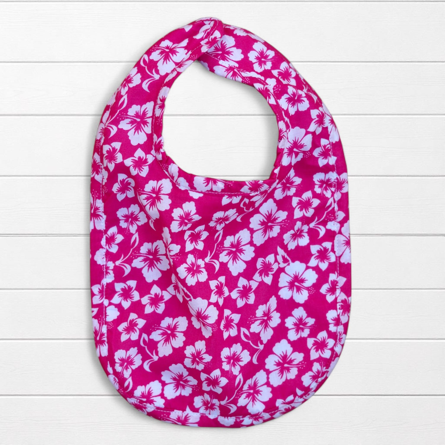 Photo du produit : Bavoir bébé imprimé hibiscus