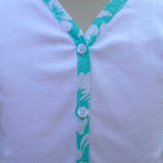 Photo du produit : Gillet fille liseré hibiscus