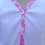 Photo du produit : Gillet fille liseré hibiscus