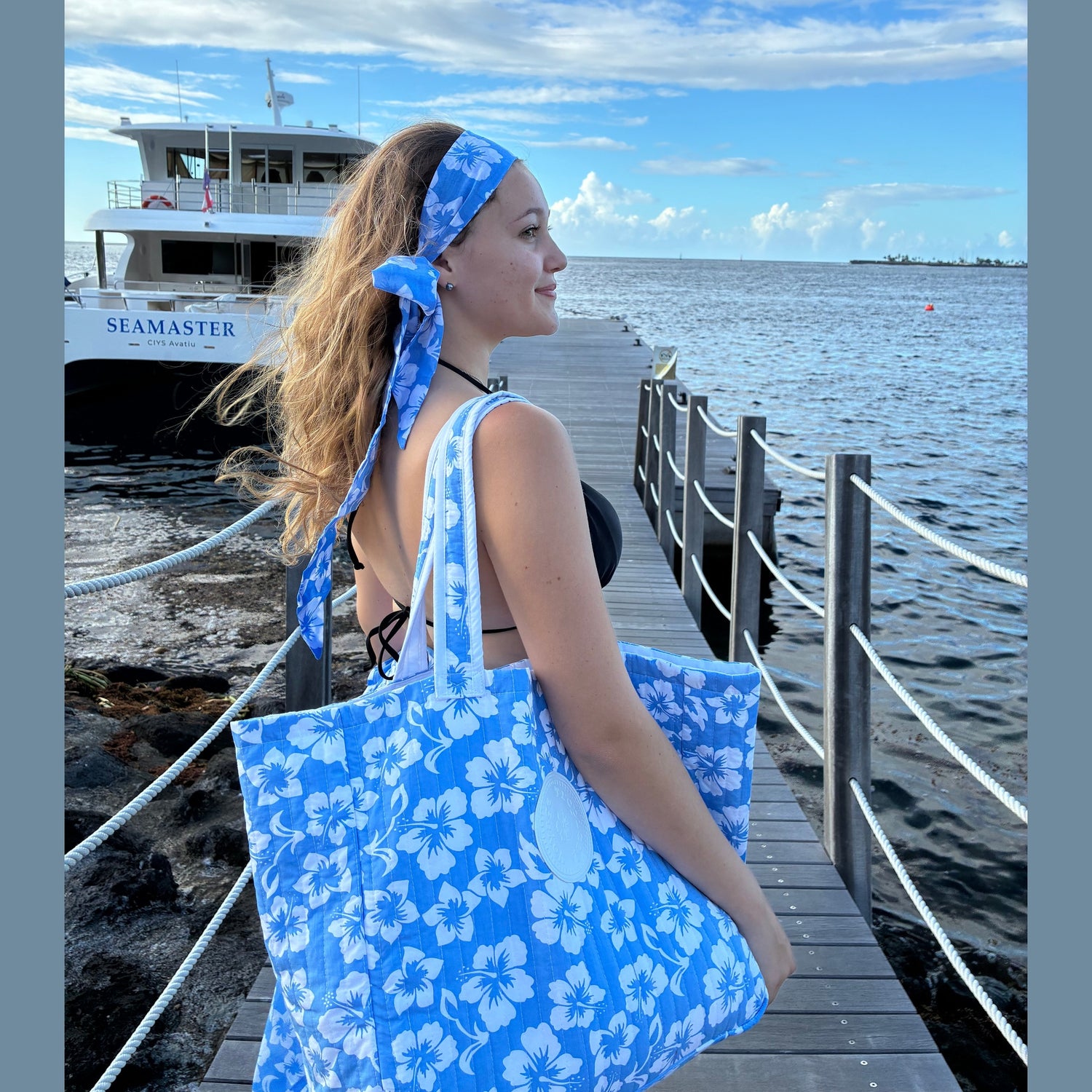 Sac Matelassé Voyage Tropical