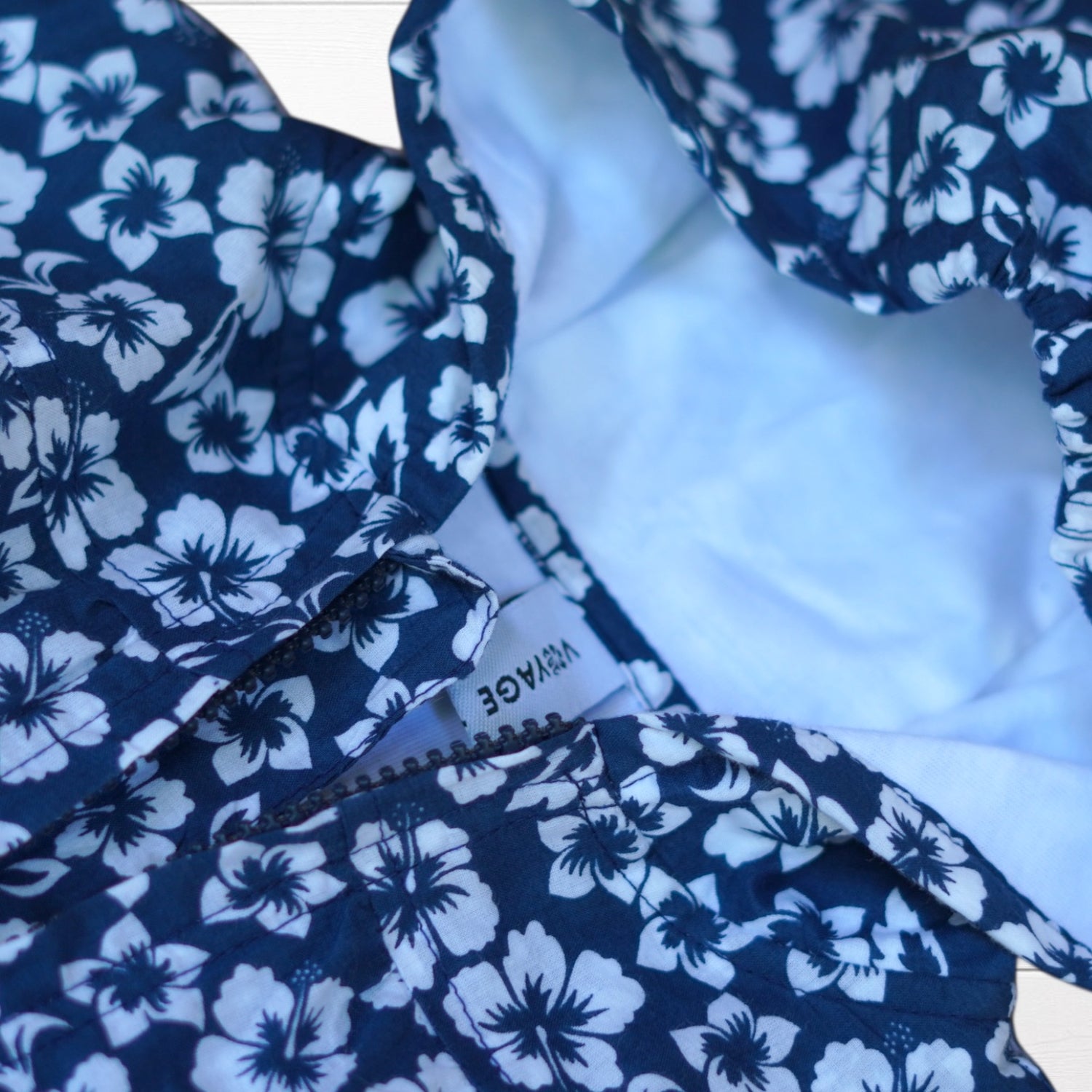 Imperméable bébé imprimé hibiscus