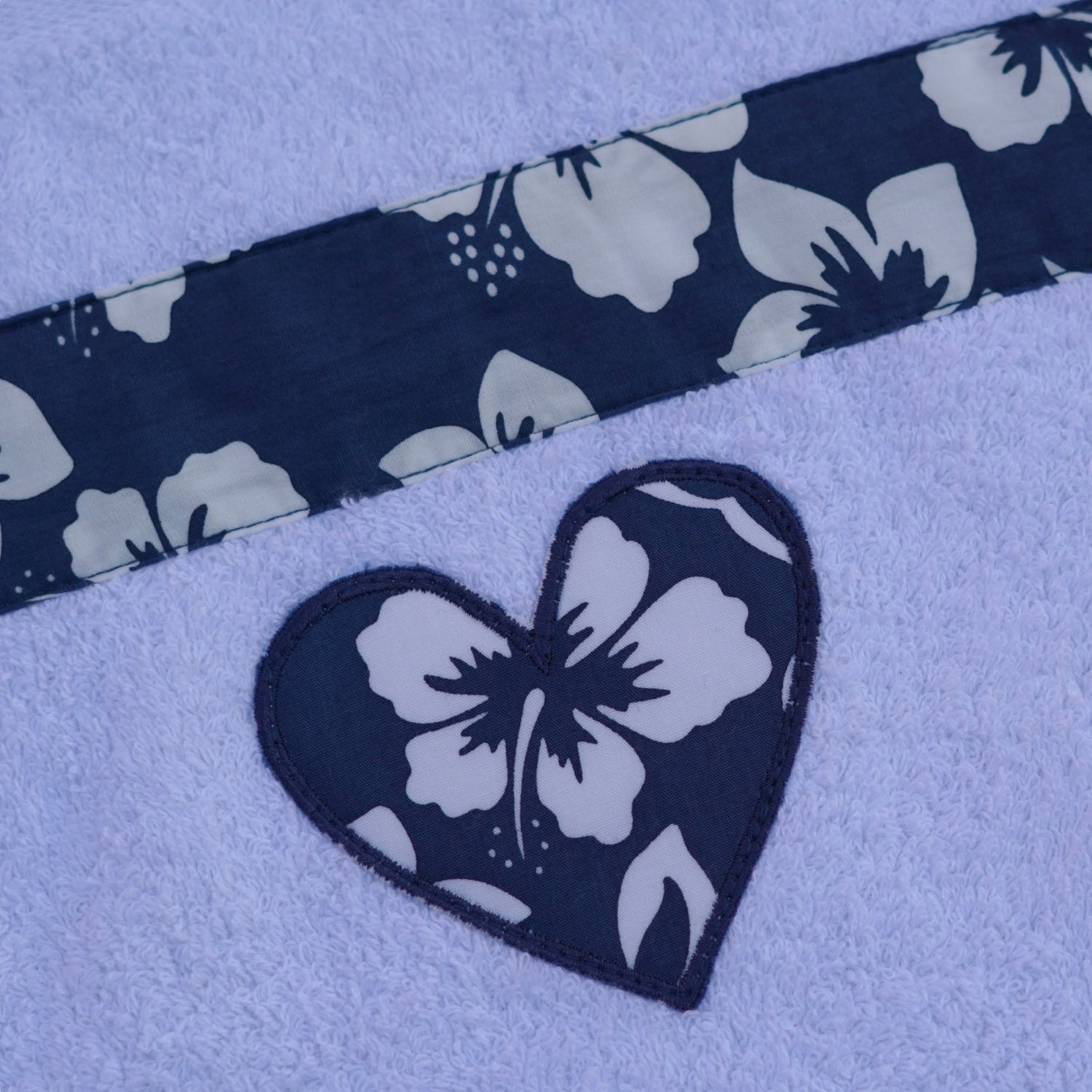 Hibiscus Heart Hand Towel