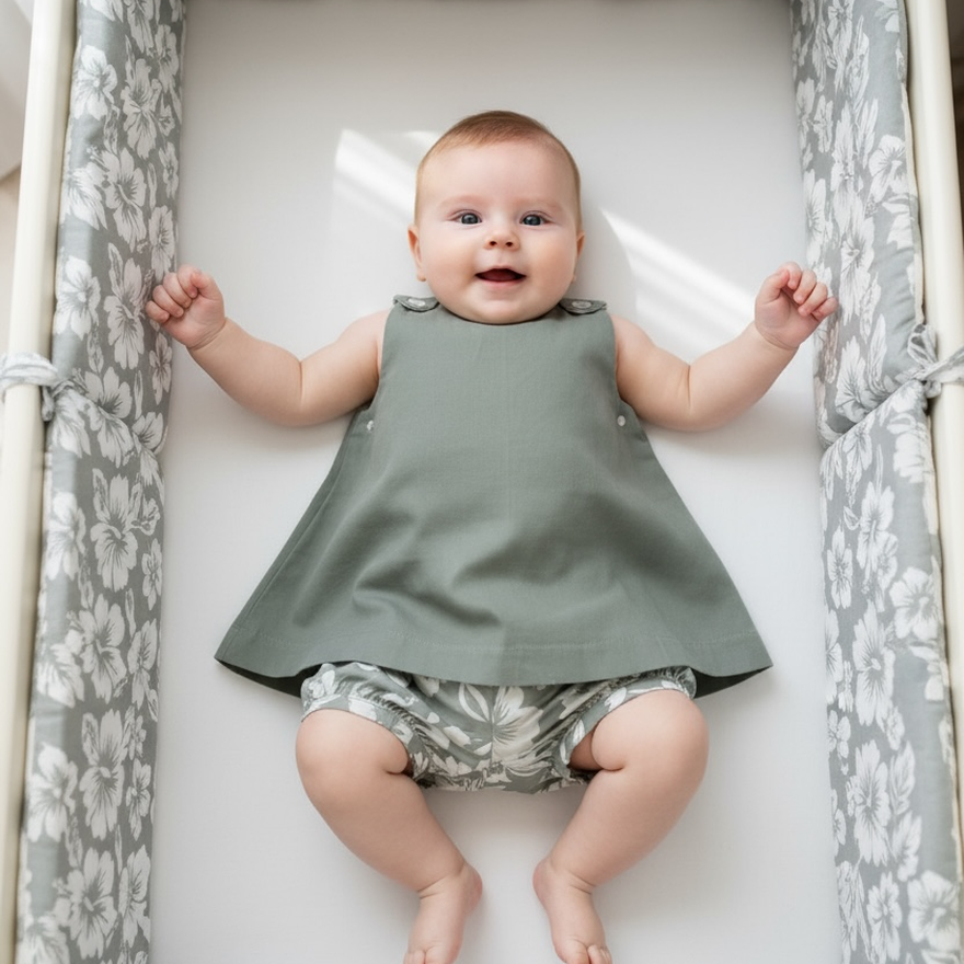 Combinaison bébé avec culotte bouffante
