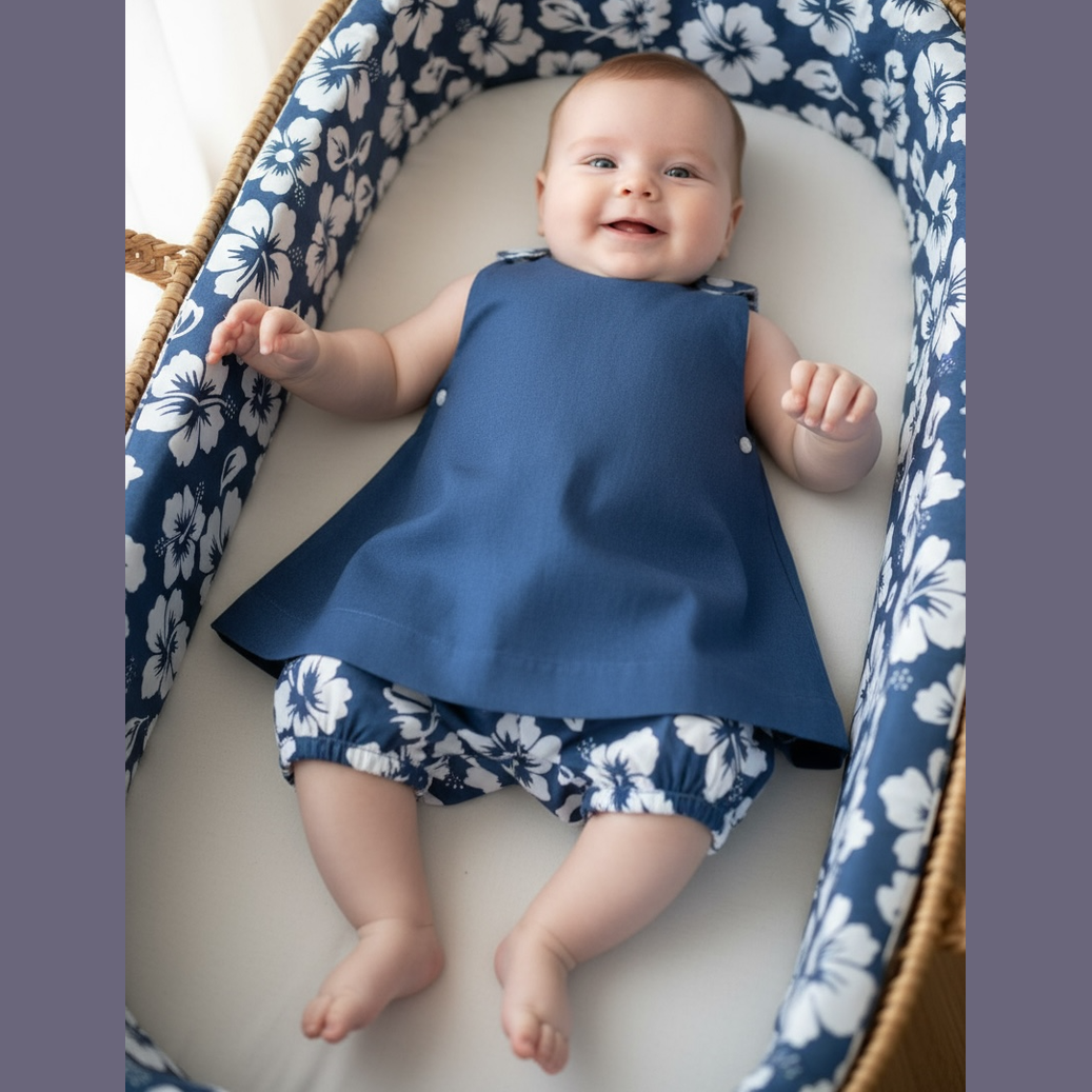 Combinaison bébé avec culotte bouffante