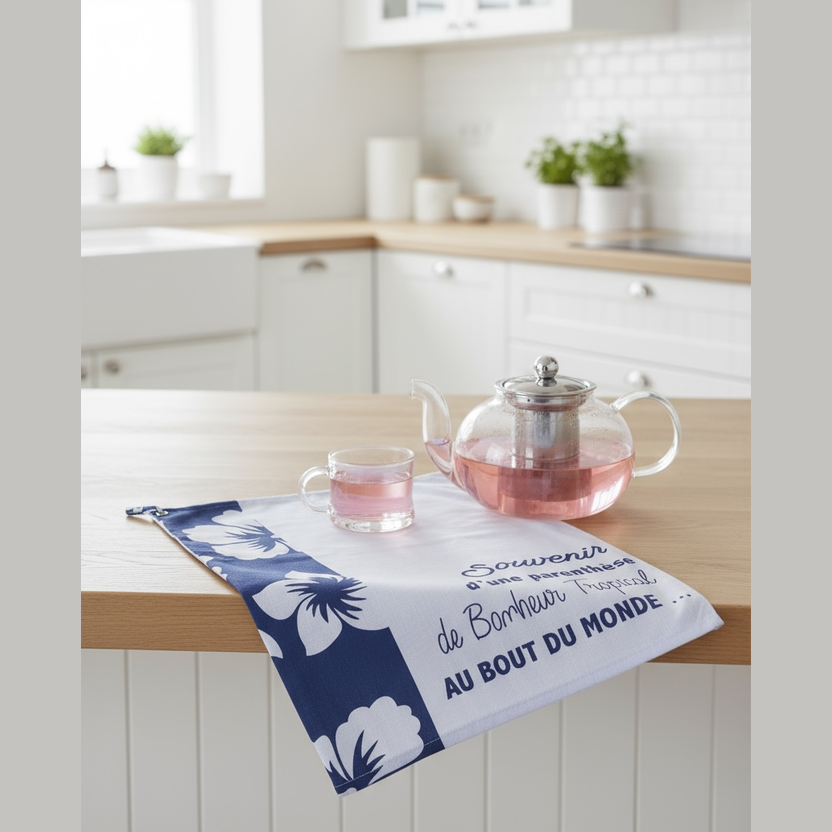 Serviette de thé rectangulaire Voyage Tropical
