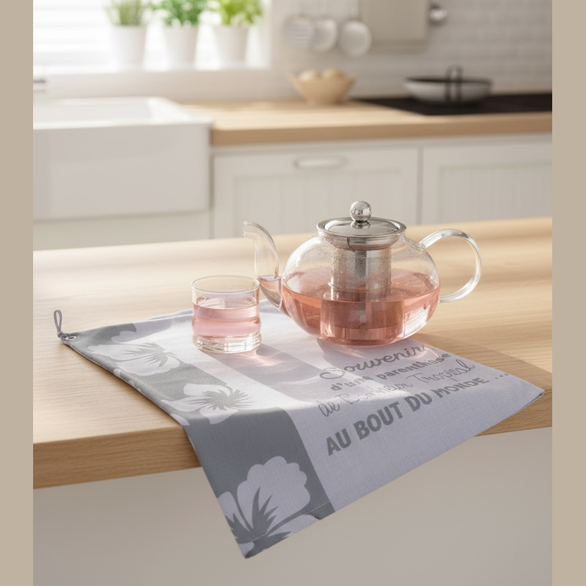 Serviette de thé rectangulaire Voyage Tropical