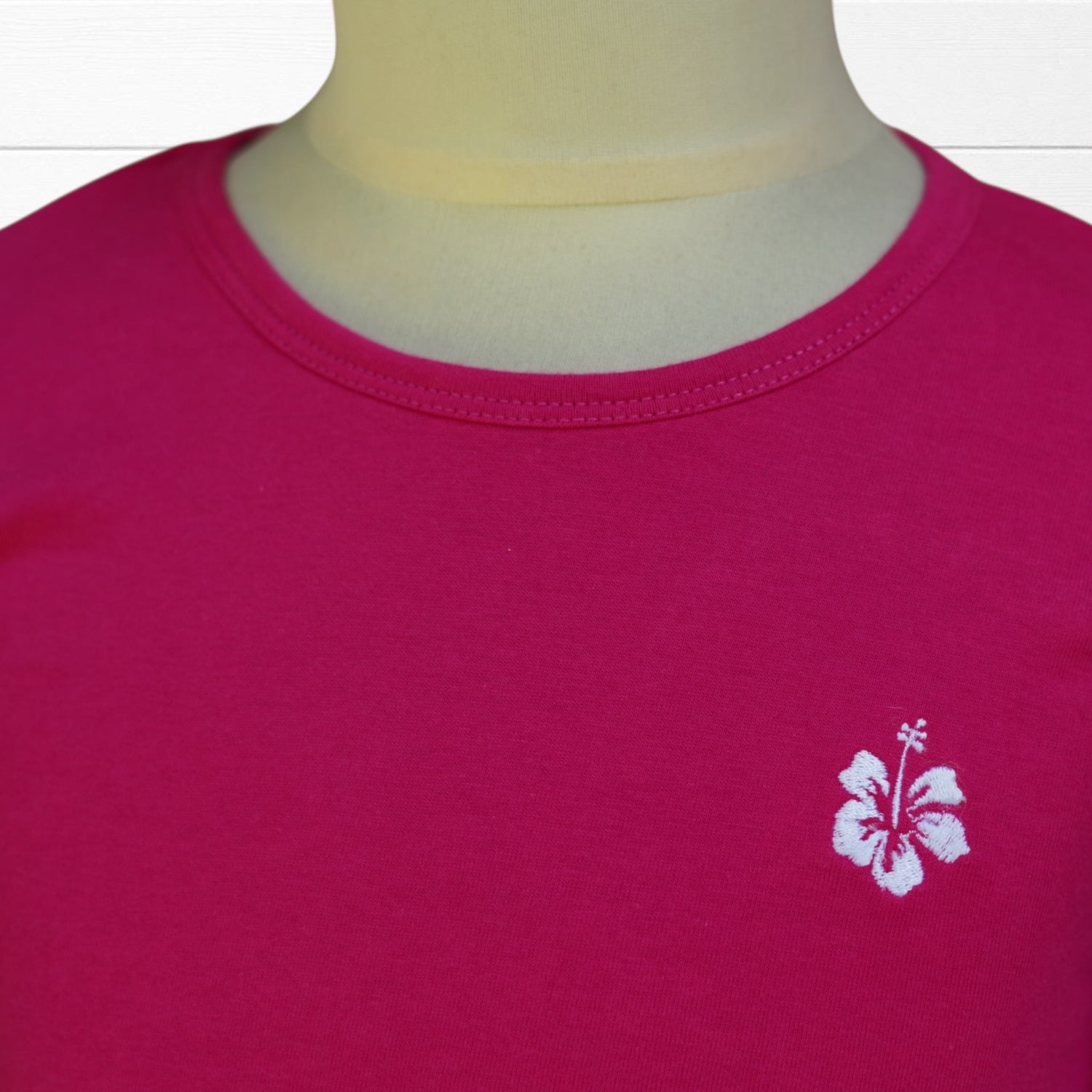 Robe à manches longues ceinture tissu imprimé hibiscus