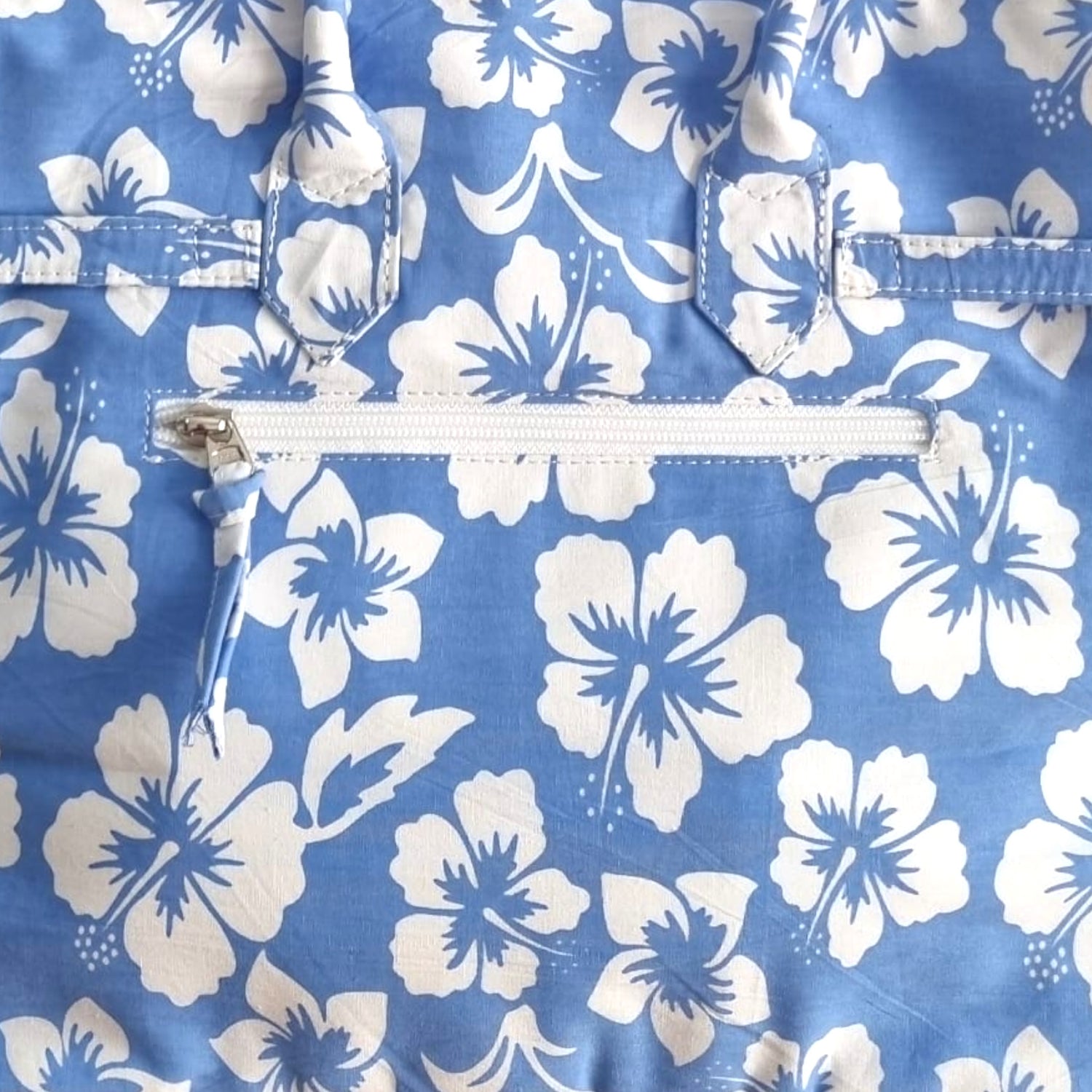 Sac à main  imprimé hibiscus