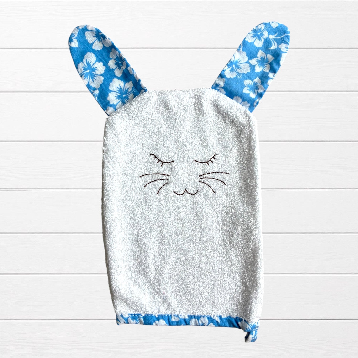 Gant de toilette lapin pour bébé