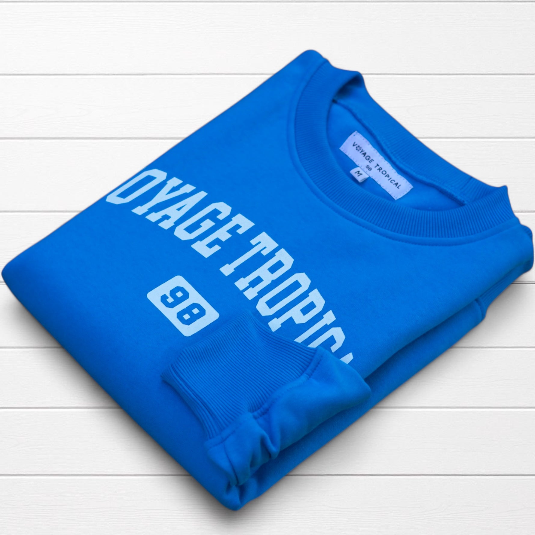 Photo du produit : Sweat-shirt voyage tropical 98 imprimé hibiscus femme