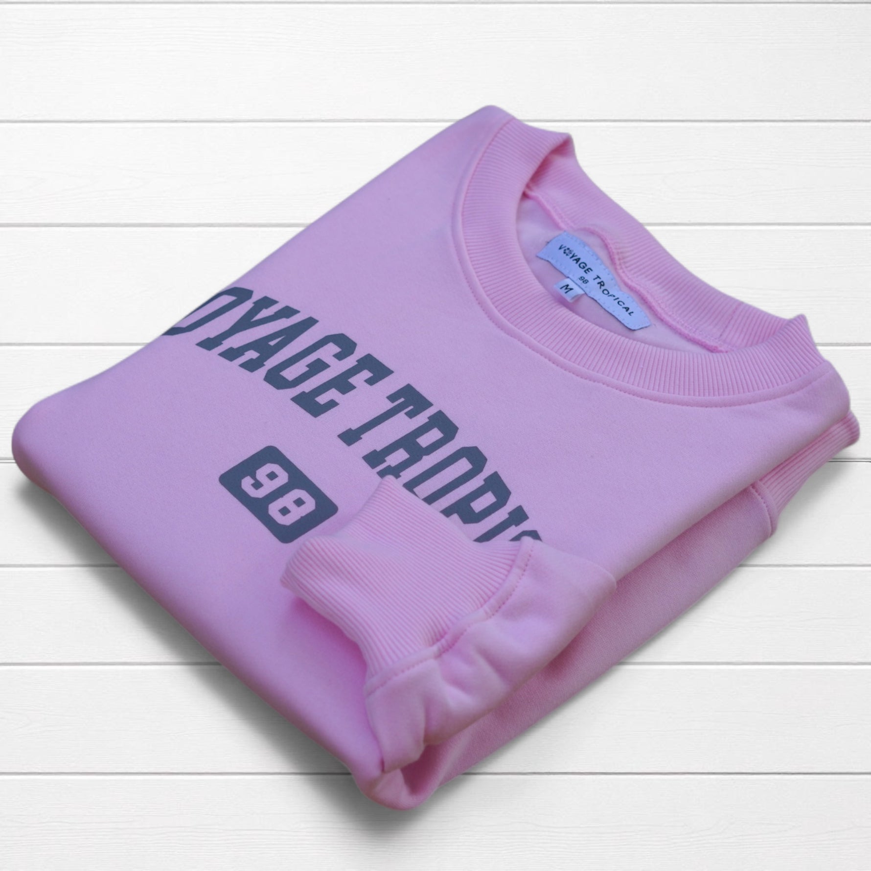 Photo du produit : Sweat-shirt voyage tropical 98 imprimé hibiscus femme