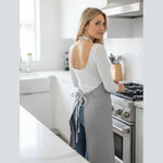 Photo du produit : Tablier long poche imprimée hibiscus