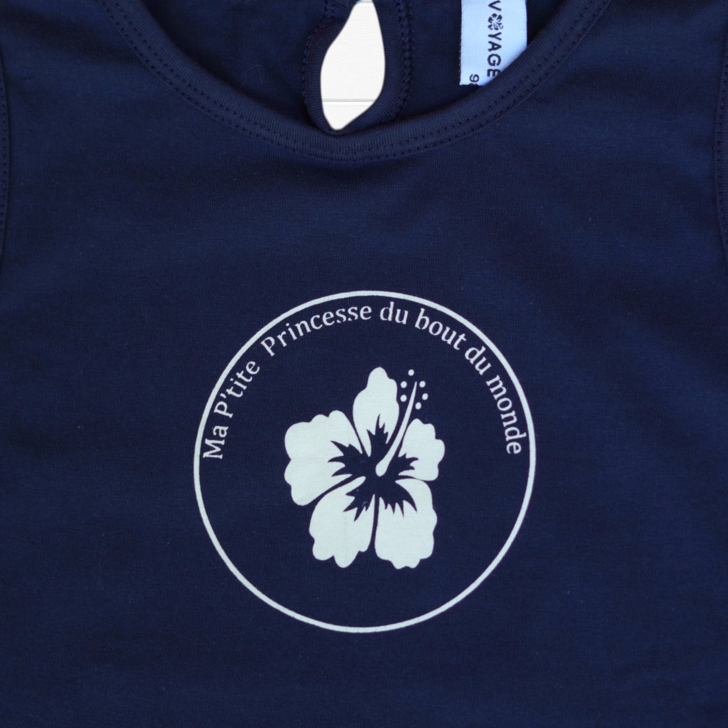 Photo du produit : T-shirt fille imprimé petite princesse du bout du monde