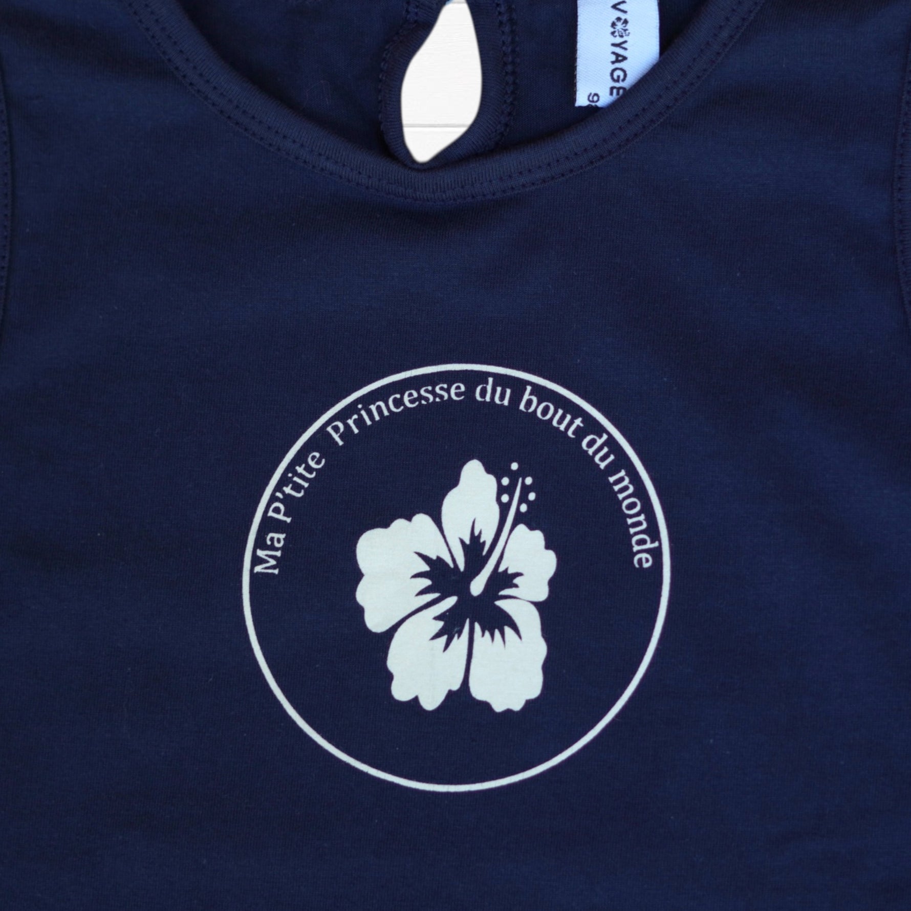 Photo du produit : T-shirt fille imprimé petite princesse du bout du monde