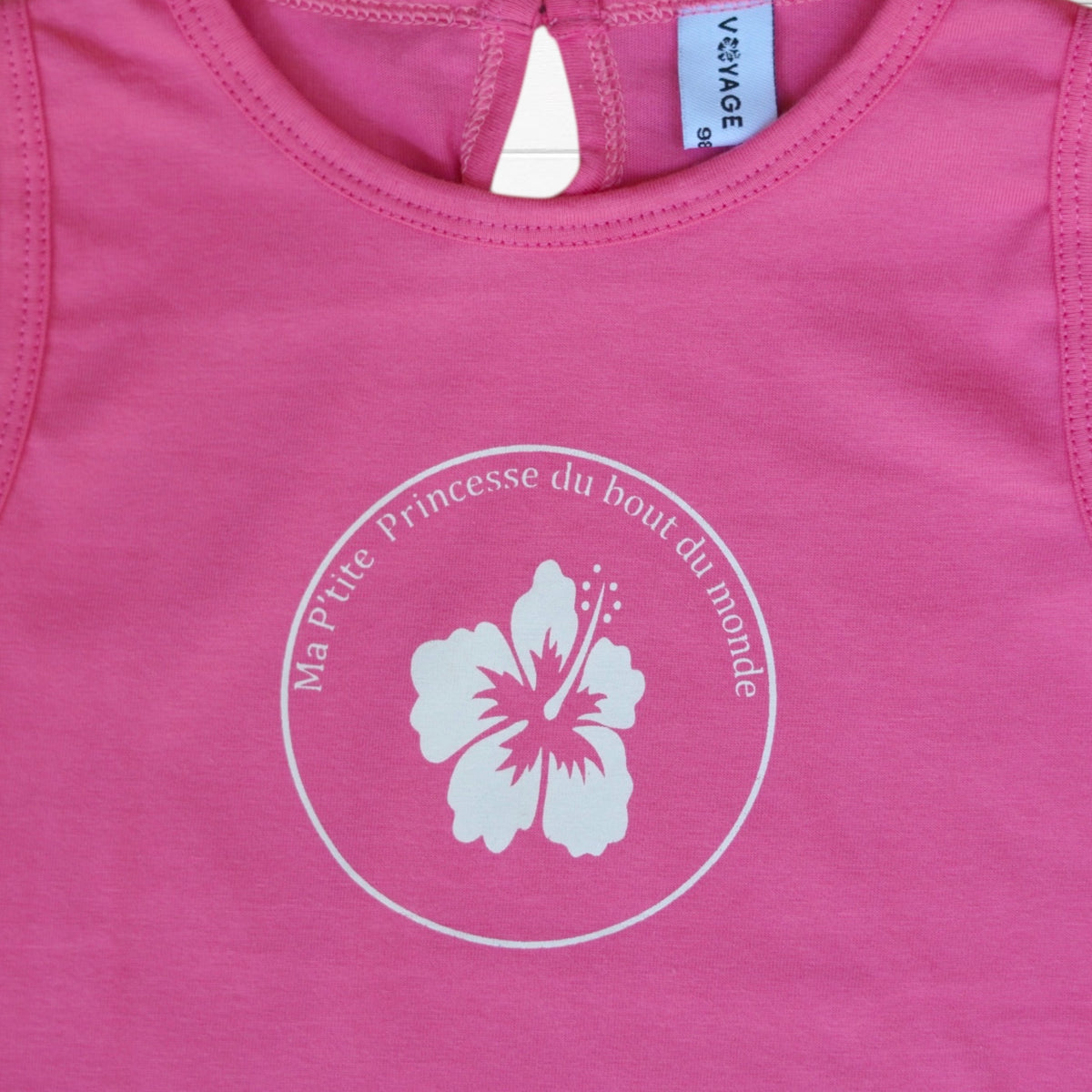 Photo du produit : T-shirt fille imprimé petite princesse du bout du monde