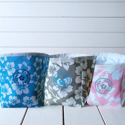 🌺 Vide-Poche Imprimé Hibiscus – 100% Coton Lavable