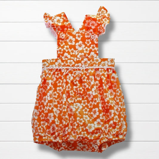 🌺 Barboteuse Bébé Tropical – 0 à 6 mois