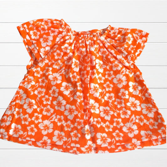 Haut bébé fille hibiscus